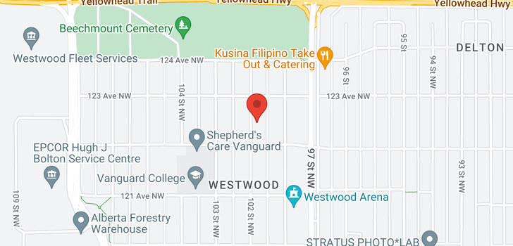 map of 12223 102 ST NW